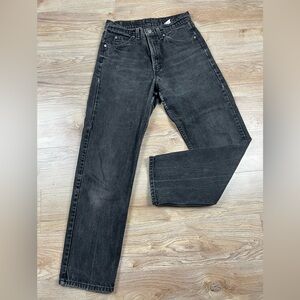 Levi's 550 High Waisted Black Distressed Jeans 31 x 30